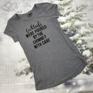 Cynthia Rowley "Cocktails" Sleepwear T-shirt size Medium